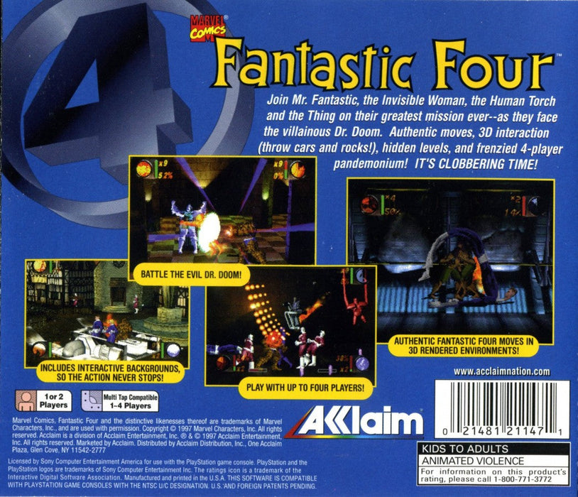 Fantastic Four – PlayStation 1 (PS1) - for just $0! 