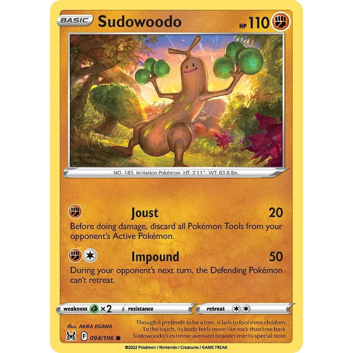 Sudowoodo (094/196) [Sword & Shield: Lost Origin] - Just $0.04! Shop now at Retro Gaming of Denver