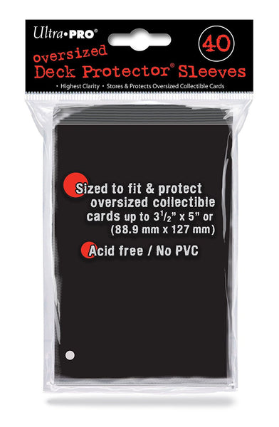 Ultra PRO: Oversized 40ct Sleeves (Black) - Just $0! Shop now at Retro Gaming of Denver