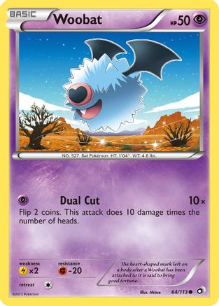 Woobat 064/113 - Legendary Treasures - for just $0.05! 