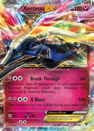 Xerneas EX 097/146 - XY Base Set Holofoil - for just $2.76! 