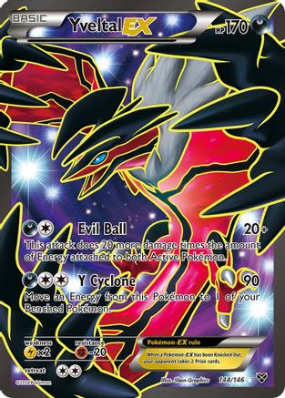 Yveltal EX (Full Art) 144/146 - XY Base Set Holofoil - for just $21.18! 