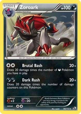 Zoroark 090/113 - Legendary Treasures Reverse Holofoil - for just $1.25! 