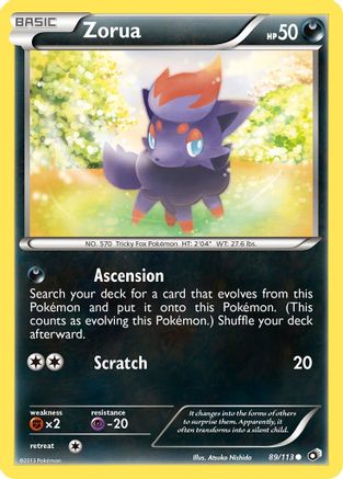 Zorua 089/113 - Legendary Treasures - for just $0.33! 