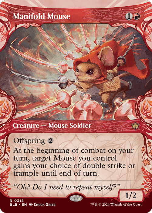 Manifold Mouse (BLB-318) - Bloomburrow: (Showcase) (Borderless) - for just $0.24! 
