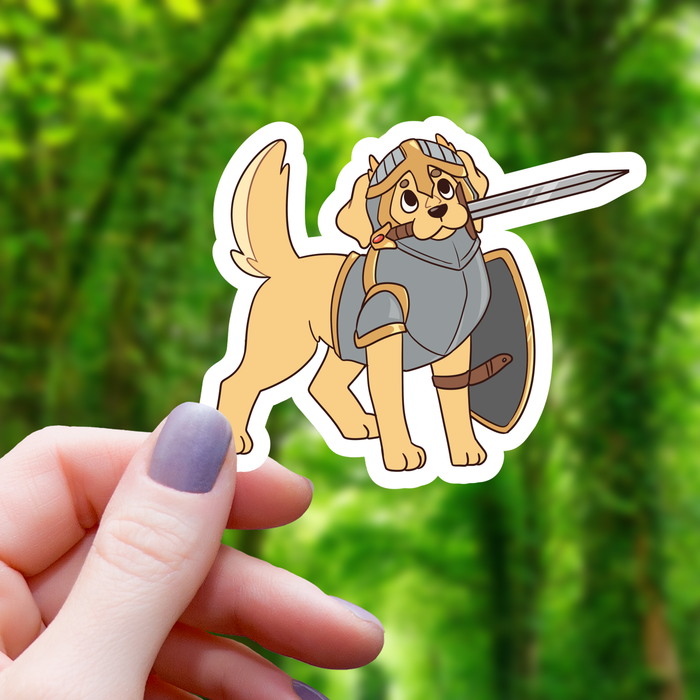 Golden Paladin RPG Class Sticker - 3" - for just $3.50! 