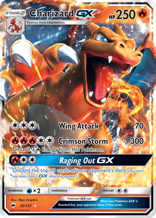Charizard GX (20/147) [Sun & Moon: Burning Shadows] - for just $10.10! 