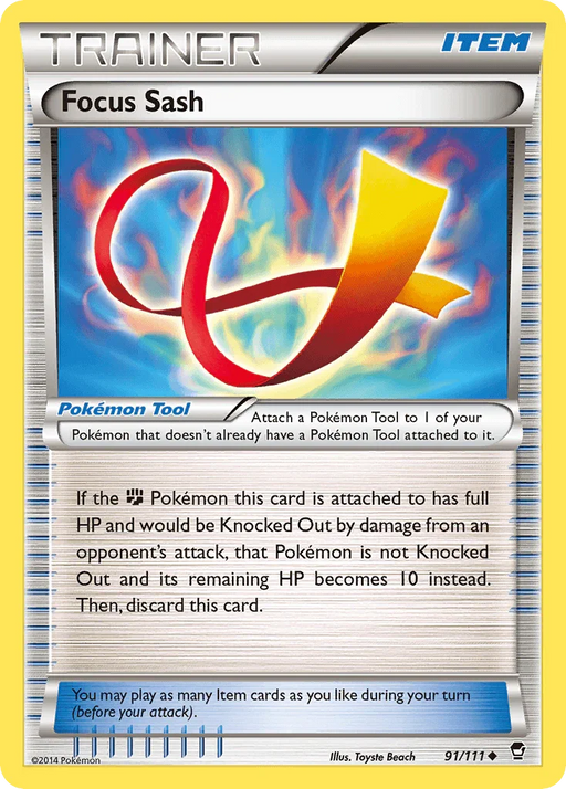 Focus Sash (91/111) [XY: Furious Fists] - for just $0.25! 