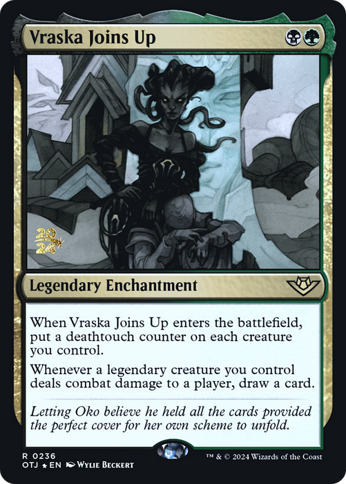 Vraska Joins Up (PRE-236) - Outlaws of Thunder Junction Promos Foil - for just $0.28! 