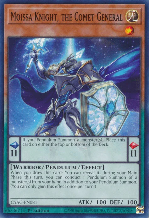Moissa Knight, the Comet General [CYAC-EN081] Common - for just $0.10! 