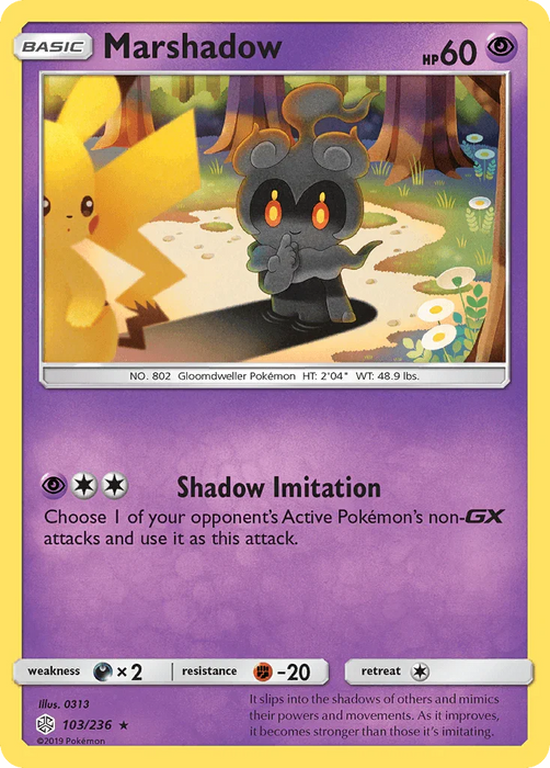 Marshadow (103/236) [Sun & Moon: Cosmic Eclipse] - for just $2.10! 