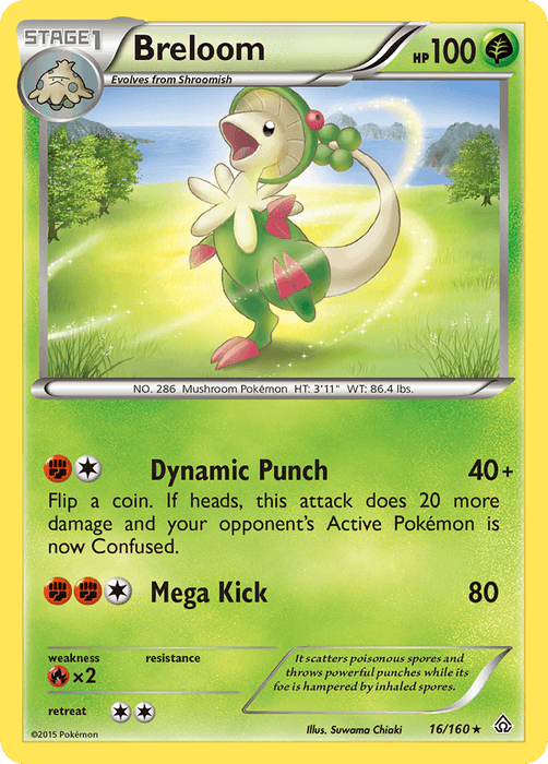 Breloom (16/160) [XY: Primal Clash] - for just $0.20! 