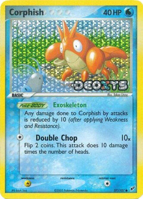 Corphish (57/107) (Stamped) [EX: Deoxys] - for just $5.45! 