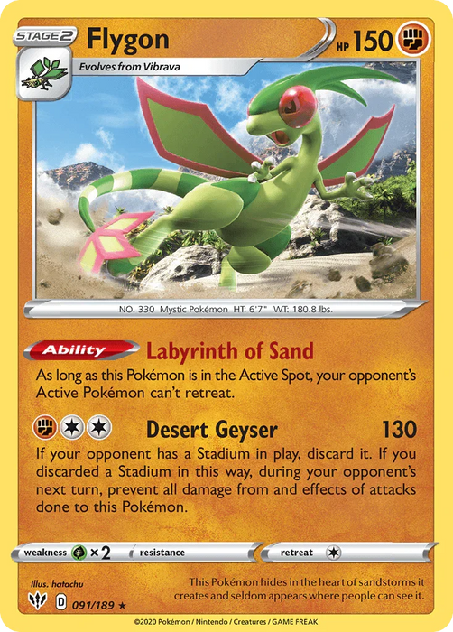 Flygon (091/189) [Sword & Shield: Darkness Ablaze] - for just $0.10! 