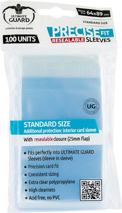 Ultimate Guard Precise Fit Resealable Standard Size Sleeves 100-Count - Just $3.49! Shop now at Retro Gaming of Denver