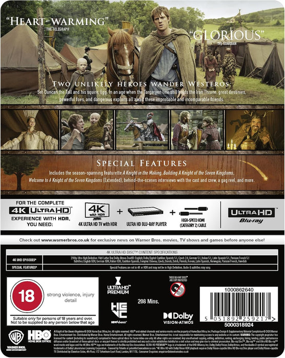 A Knight of the Seven Kingdoms : The Complete First Season - Limited Edition Steelbook (4K Ultra HD) - for just $56.99! 