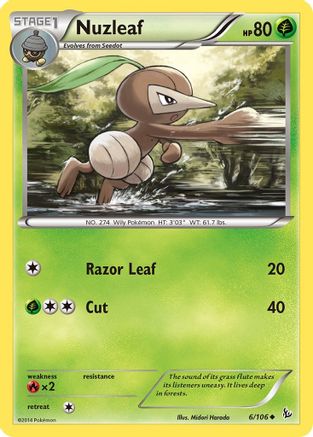 Nuzleaf 006/106 - XY  Flashfire - for just $0.05! 
