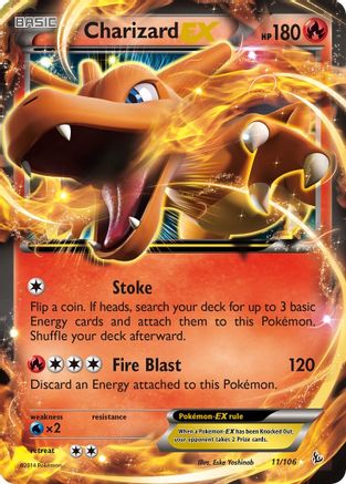 Charizard EX 011/106 - XY  Flashfire Holofoil - for just $2.66! 