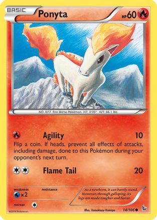 Ponyta 014/106 - XY  Flashfire - for just $0.20! 