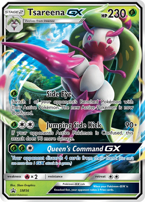 Tsareena GX (SM56) [Sun & Moon: Black Star Promos] - for just $0.95! 