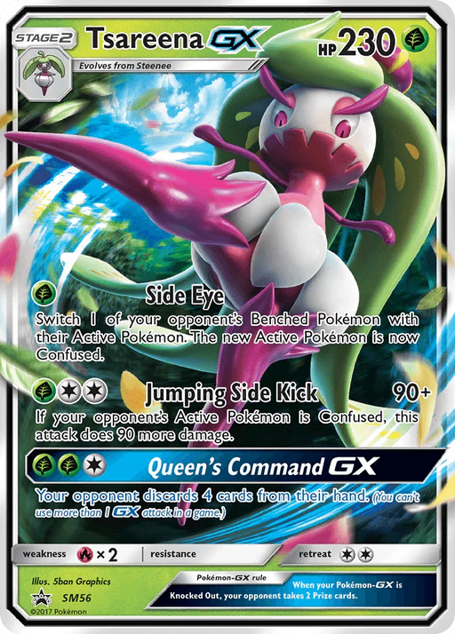 Tsareena GX (SM56) [Sun & Moon: Black Star Promos] - for just $1! 