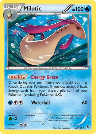 Milotic 023/106 - XY  Flashfire Reverse Holofoil - for just $0.50! 