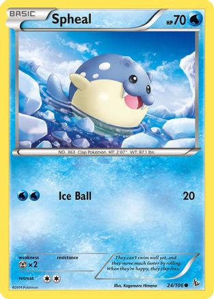Spheal 024/106 - XY  Flashfire - for just $0.08! 