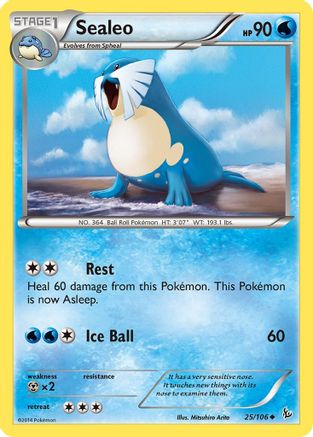 Sealeo 025/106 - XY  Flashfire Reverse Holofoil - for just $0.10! 