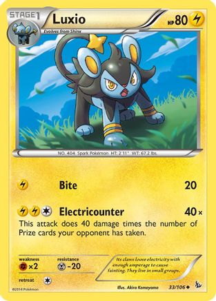 Luxio 033/106 - XY  Flashfire - for just $0.09! 