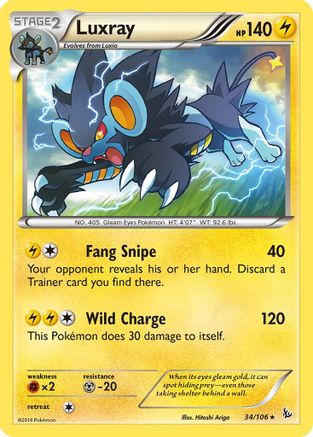 Luxray 034/106 - XY  Flashfire - for just $0.25! 