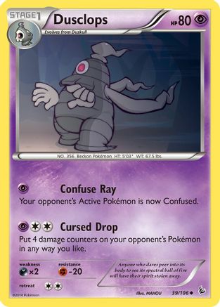 Dusclops 039/106 - XY  Flashfire - for just $0.10! 
