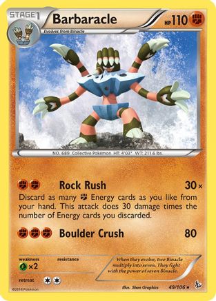 Barbaracle 049/106 - XY  Flashfire - for just $0.32! 