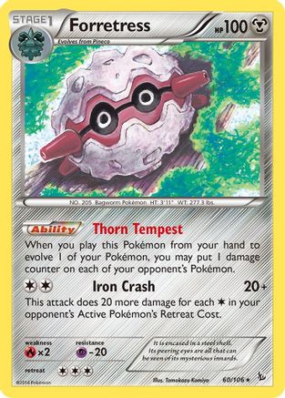Forretress 060/106 - XY  Flashfire - for just $0.45! 