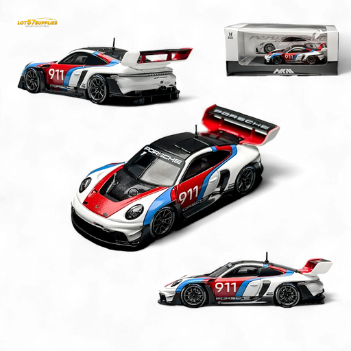 HKM Model Porsche 911 (992) GT3 R Rennsport White #911 1:64 - for just $36.99! 