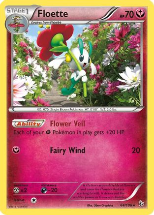 Floette 064/106 - XY  Flashfire Reverse Holofoil - for just $0.42! 