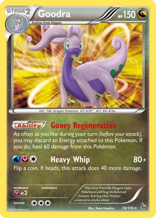 Goodra 074/106 - XY  Flashfire Reverse Holofoil - for just $0.55! 