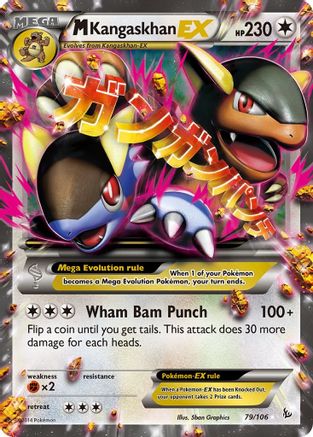 M Kangaskhan EX 079/106 - XY  Flashfire Holofoil - for just $5.78! 