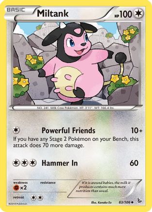 Miltank 083/106 - XY  Flashfire Reverse Holofoil - for just $0.25! 