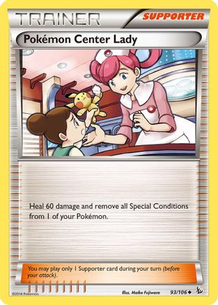 Pokemon Center Lady 093/106 - XY  Flashfire - for just $0.13! 