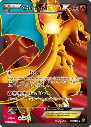 Charizard EX (Full Art) 100/106 - XY  Flashfire Holofoil - for just $56.12! 