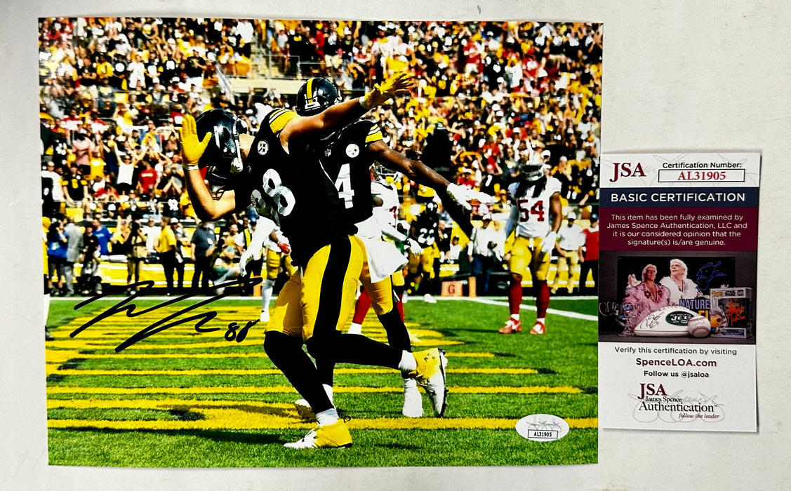Pat Freiermuth Signed Autographed NFL Pittsburgh Steelers TE 8x10 Photo With JSA COA - for just $50! 
