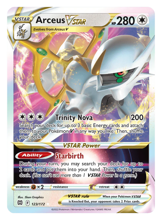 Arceus VSTAR (123/172) (Jumbo Card) [Sword & Shield: Brilliant Stars] - for just $4.95! 