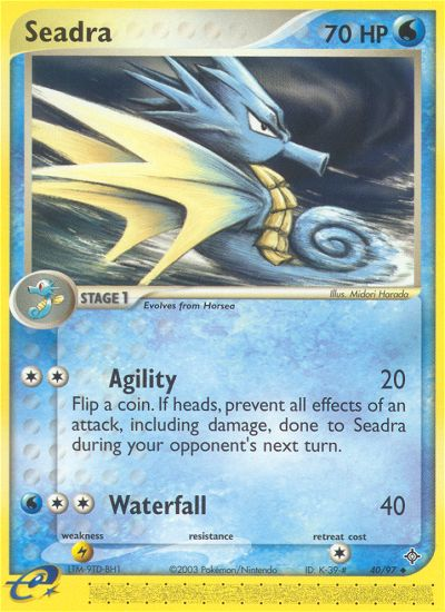 Seadra (40/97) [EX: Dragon] - Just $0.10! Shop now at Retro Gaming of Denver