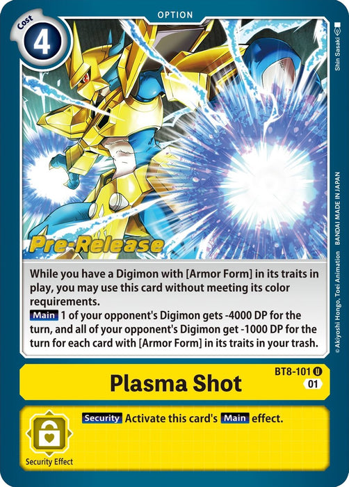 Plasma Shot [BT8-101] [New Awakening Pre-Release Cards] - Just $0.09! Shop now at Retro Gaming of Denver