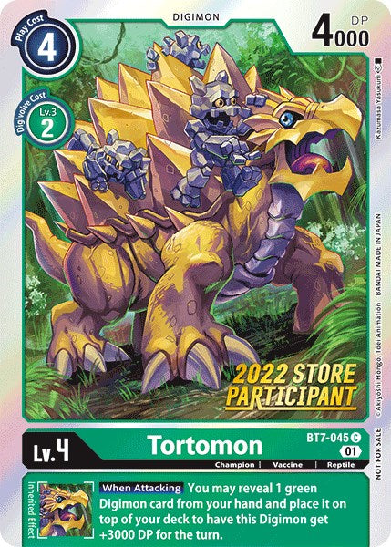 Tortomon [BT7-045] (2022 Store Participant) [Next Adventure Promos] - Just $0.40! Shop now at Retro Gaming of Denver