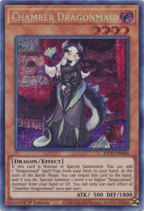 Chamber Dragonmaid [ETCO-EN026] Secret Rare - for just $1.15! 