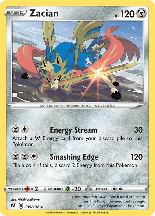 Zacian (139/192) [Sword & Shield: Rebel Clash] - for just $0.20! 