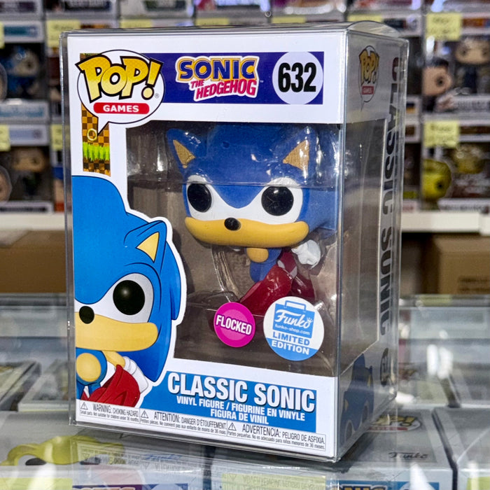 Funko Pop! Games Flocked Classic Sonic The Hedgehog #632 FS 2020 Exclusive - for just $80! 