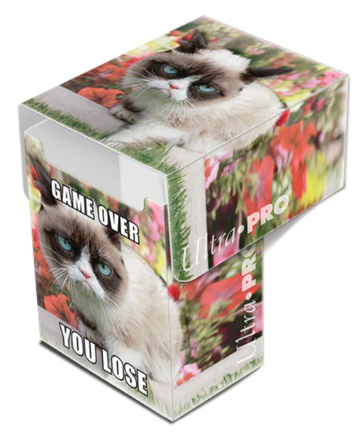 Ultra PRO: Deck Box - Full-View (Grumpy Cat - Flowers) - for just $0! 