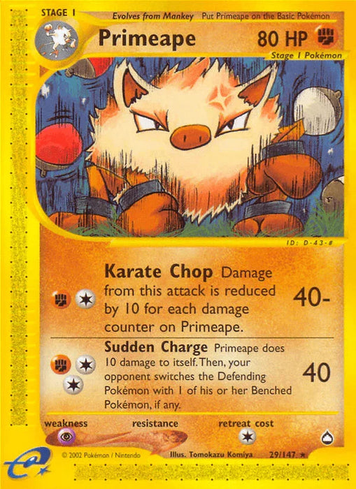 Primeape (29/147) [Aquapolis] - for just $13.30! 